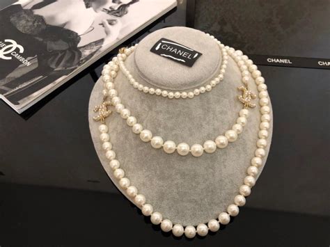 high quality replica chanel pearl necklace|chanel knock off necklace.